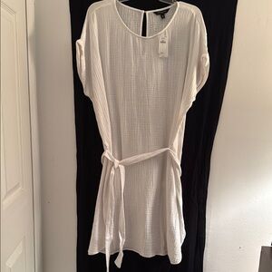 Banana Republic Factory Gauze Tie-Waist Dress